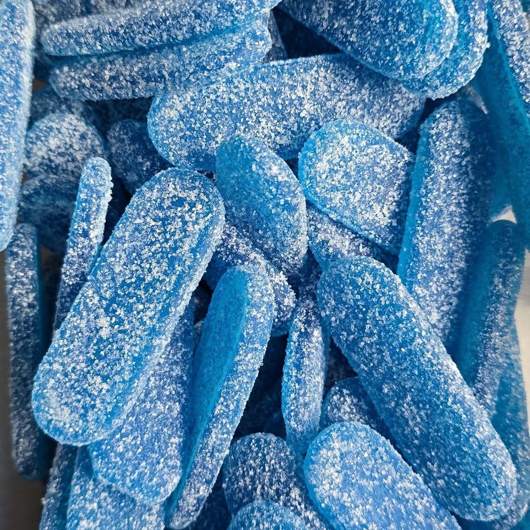 MINI LANGUE BLEUE FRAMBOISE SUCRE 100G